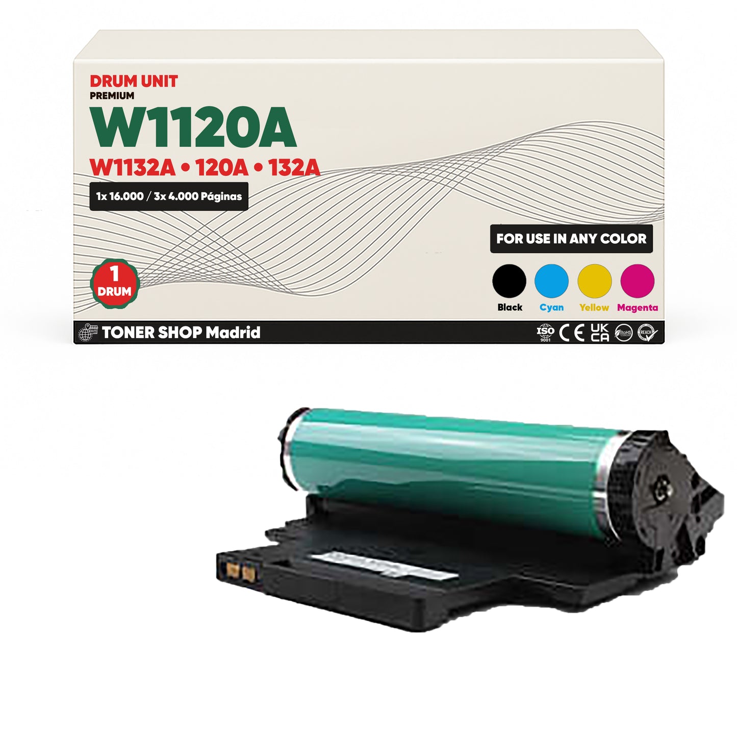 BDink Tambor HP W1120A/W1132A Tambor de Imagen - Reemplaza 120A/132A (Drum) - 4 Colores