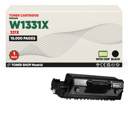 BDink Tóner Compatible HP 331X Negro W1331X (Alta Capacidad)