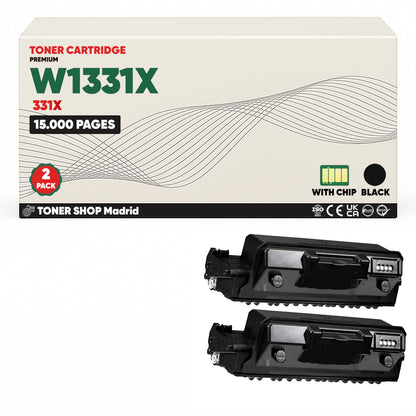 BDink Tóner Compatible HP 331X Negro W1331X (Alta Capacidad)
