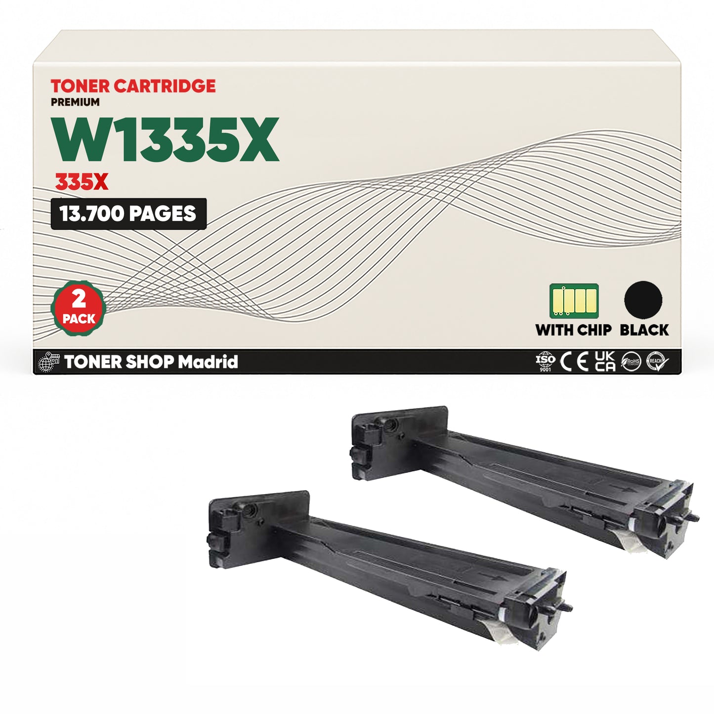 BDink Tóner Compatible HP 335X Negro W1335X (Alta Capacidad)