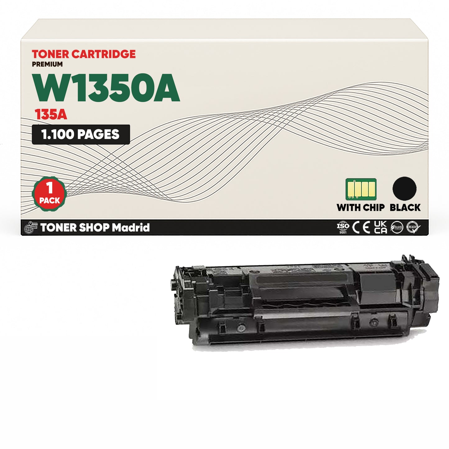 BDink Tóner Compatible HP 135A Negro W1350A (No HP+ / Serie E)