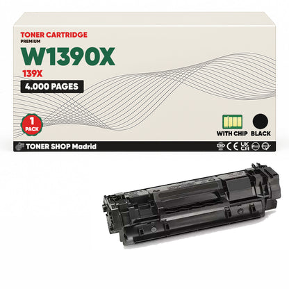 BDink Tóner Compatible HP 139X Negro W1390X (Alta Capacidad)
