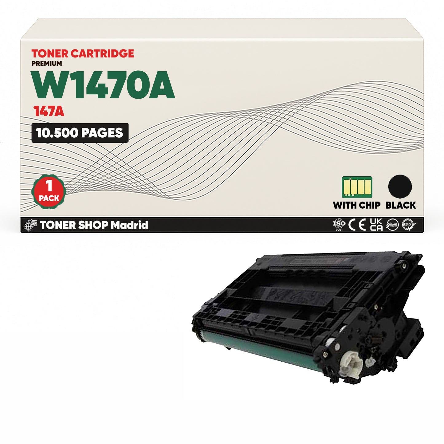 BDink Tóner Compatible HP 147A Negro W1470A