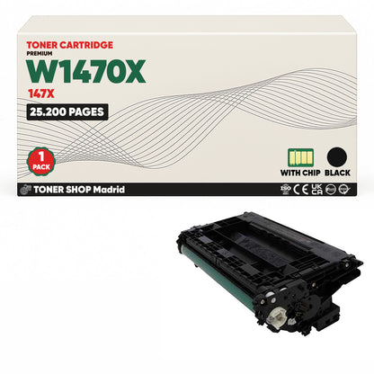 BDink Tóner Compatible HP 147X / W1470X Negro (Alta Capacidad)
