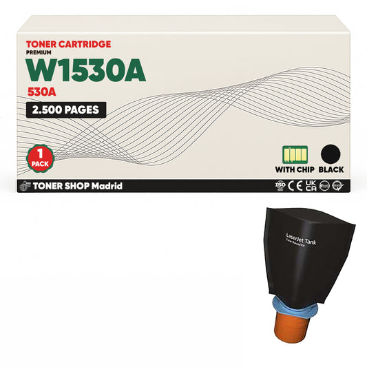 BDink Kit de Recarga de Tóner Compatible HP 530A/W1530A Negro