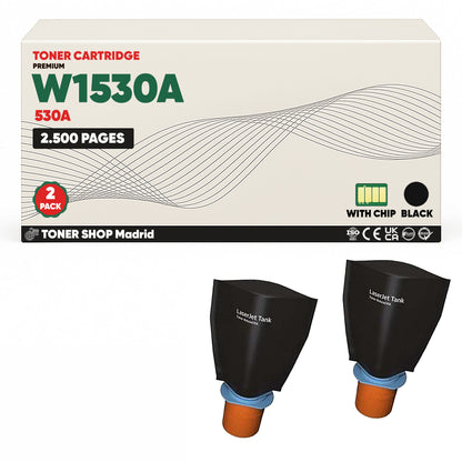 BDink Kit de Recarga de Tóner Compatible HP 530A/W1530A Negro