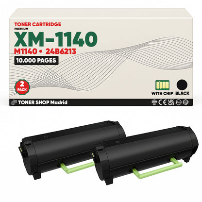 BDink Cartucho Tóner Compatible Lexmark M1140/XM1140 Negro