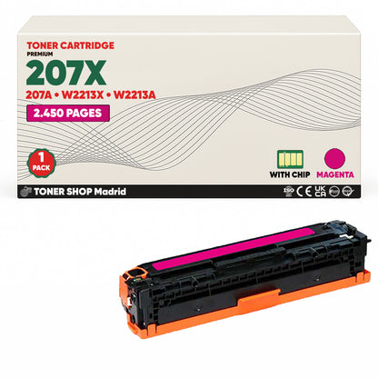 BDink Tóner Compatible HP 207X 207A (Pack 4 CMYK) Con Chip